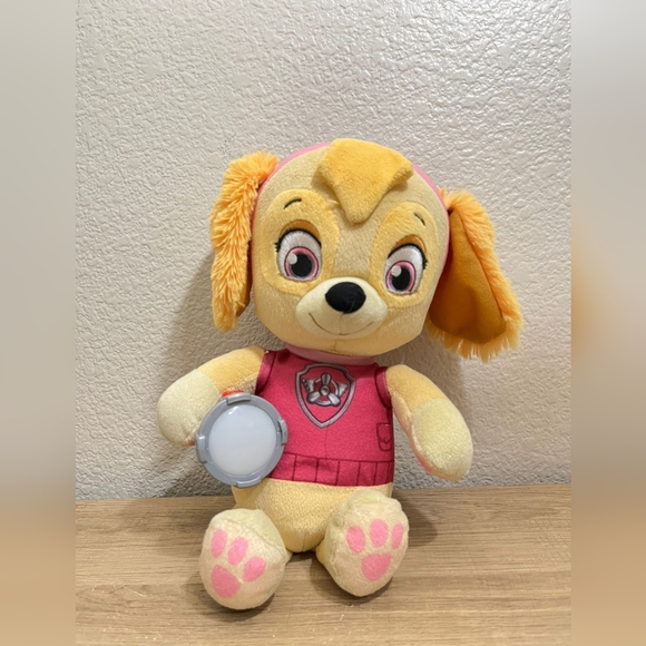 Paw Patrol Snuggle Up Skye Plush Flashlight Talking Stuffed Animal 14" & Chase - Picture 6 of 8